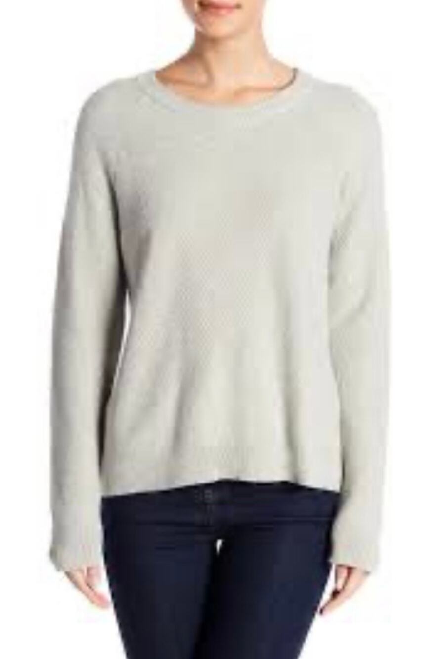 Madewell Gray Knit Pullover Sweater Cross Back Dovetail Size S
